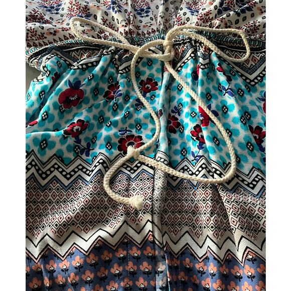 Minkpink Tie mini dress beach cover up boho tunic M/L - Picture 2 of 8